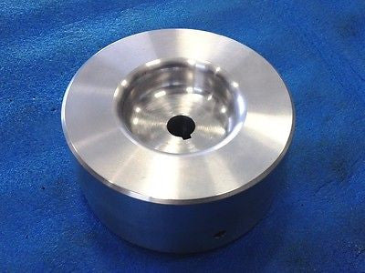 Belt Grinder Knife Grinder 5" Drive Wheel Crowned 5/8" shaft 6061 Aluminum