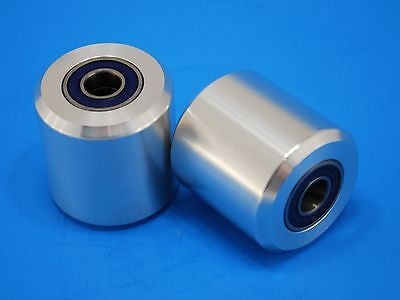 Complete Belt Knife Grinder Wheel Set 5" Drive 24mm bore, 4" Tracking, pair of 2" Idler wheels