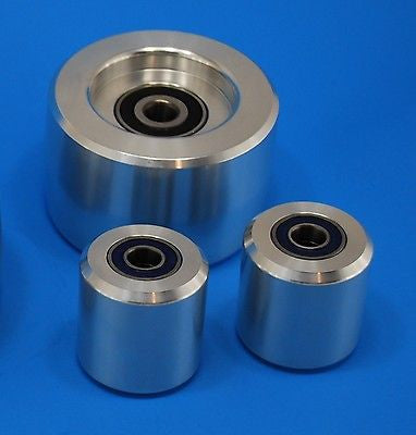 Belt Grinder Knife Grinder wheel set. 2 @ 2"x 2"  idler contact wheels , 4" tracking