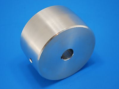 Belt Grinder Knife Grinder 4" Drive Wheel Crowned 7/8" shaft 6061 Aluminum