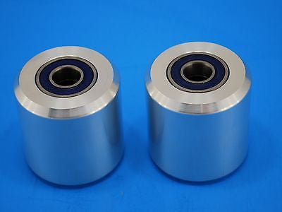 Belt Grinder Knife Grinder wheel set. Two 2"  Idler / Contact Aluminum Wheels