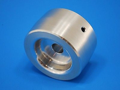 Belt Grinder Knife Grinder 4" Drive Wheel Crowned 5/8" shaft 6061 Aluminum