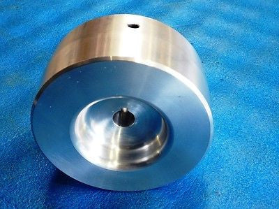 Belt Grinder Knife Grinder 5" Drive Wheel Crowned 5/8" shaft 6061 Aluminum