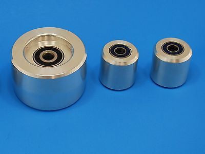 Complete Belt Knife Grinder Wheel Set,4" Drive 7/8, 4" Tracking, 2" Idler Wheels