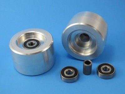 Belt Grinder Knife Grinder 4" Tracking Tension Wheel Crowned 6061 Aluminum