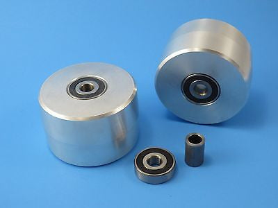KNIFE MAKING: Belt Grinder Wheel Set,4" Drive 3/4, 4" Tracking, 2" Idler Wheels