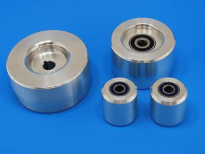 Complete Belt Knife Grinder Wheel Set,5" Drive 5/8, 4" Tracking, 2" Idler Wheels