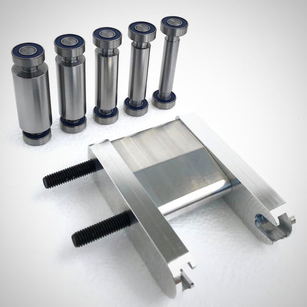 KNIFE MAKING SET: SMALL WHEEL HOLDER, 5 SMALL  WHEELS Fits 2" Belt