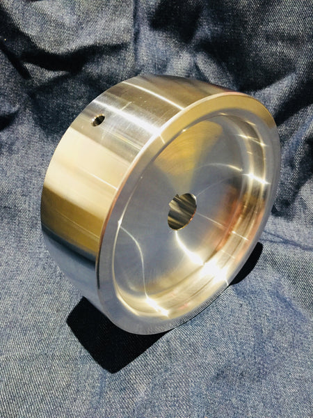 7" Drive Wheel Crowned  6061 Aluminum USA