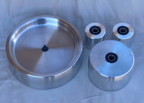 7" Drive Wheel, 4" Tracking Wheel, pair of 2" Idler Wheels