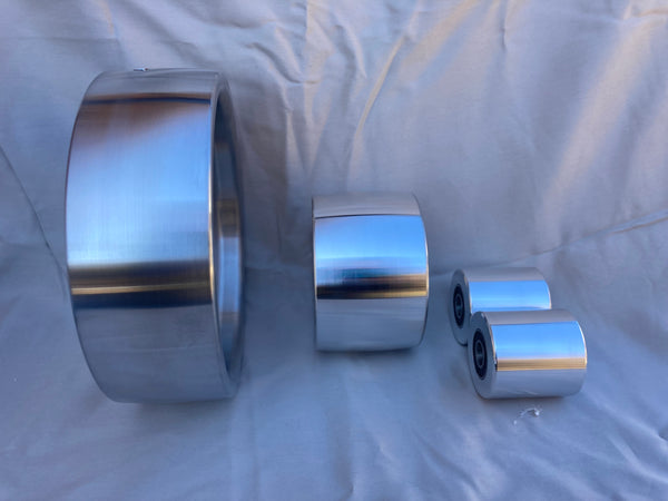 7" Drive Wheel, 4" Tracking Wheel, pair of 2" Idler Wheels