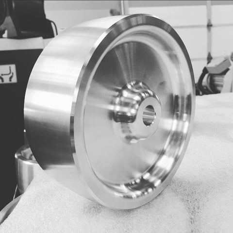 6" Drive Wheel Crowned  6061 Aluminum USA